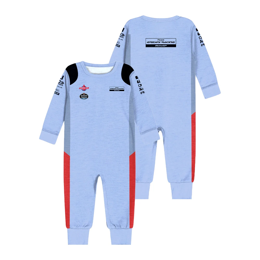 2024 Summer New MOTO GP Jumpsuit Bestseller Marquis 93 Driver Enthusiast Baby One-piece Outfit Outdoor Sports Clothing Baby Boys