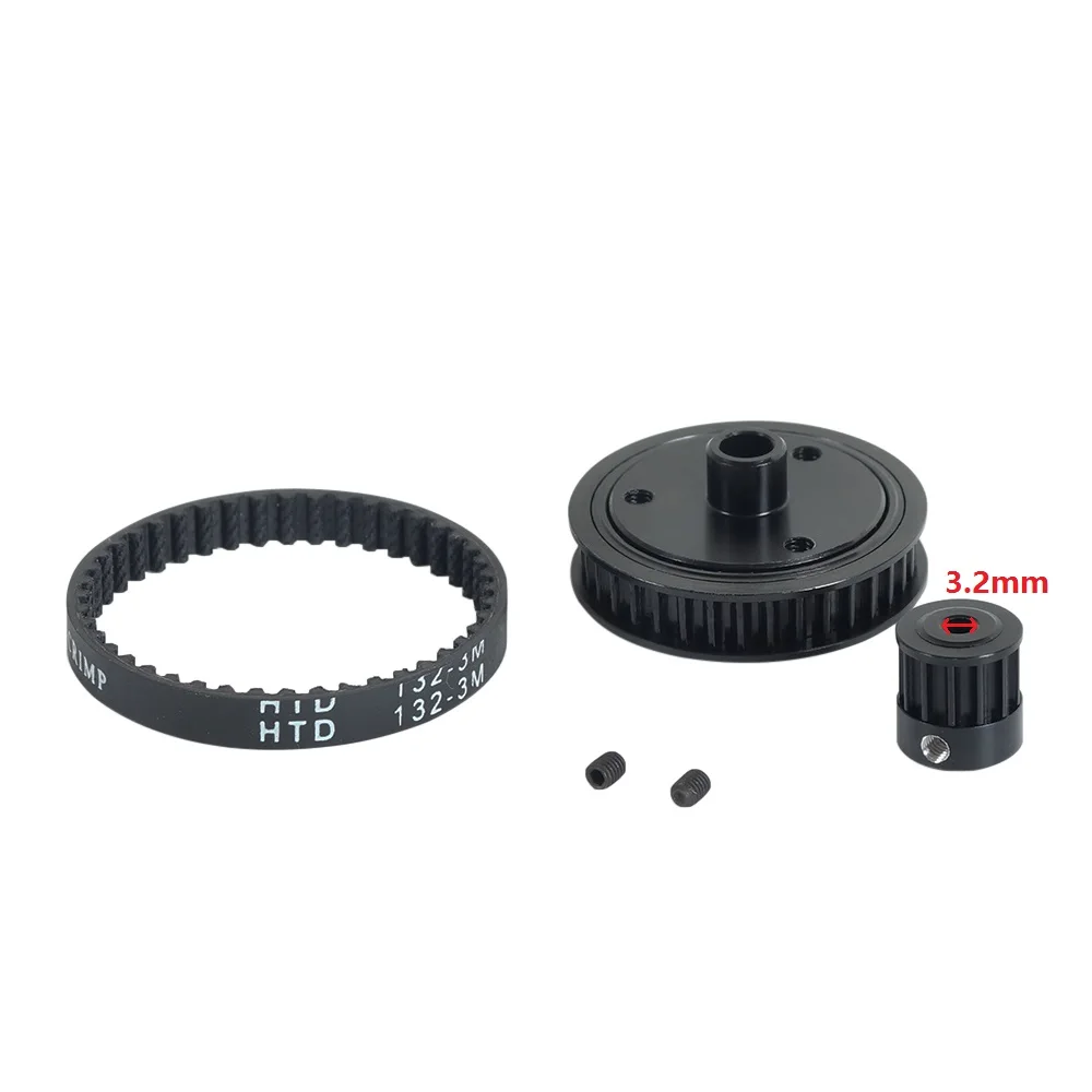 3.2mm Belt Drive Transmission Gears System for 1/10 RC Crawler Axial SCX10 & SCX10 II 90046 VS4-10 Upgrade Parts