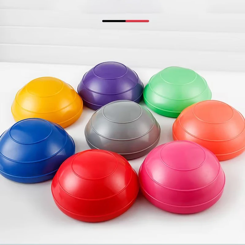

Bosu Ball Exercise Trainer Inflatable Half Exercise Ball with Nonslip Base Yoga Balance Ball for Exercise for Yoga Gym Home