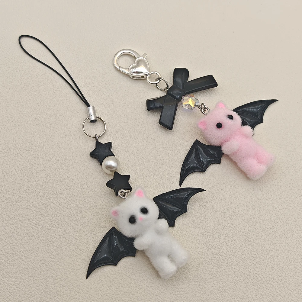 Kawaii Anime Phone Charms Pendant Keychain Accessories For iP 16 CCD Camera Schoolbag Books Ins Korea New Bead Customized Case