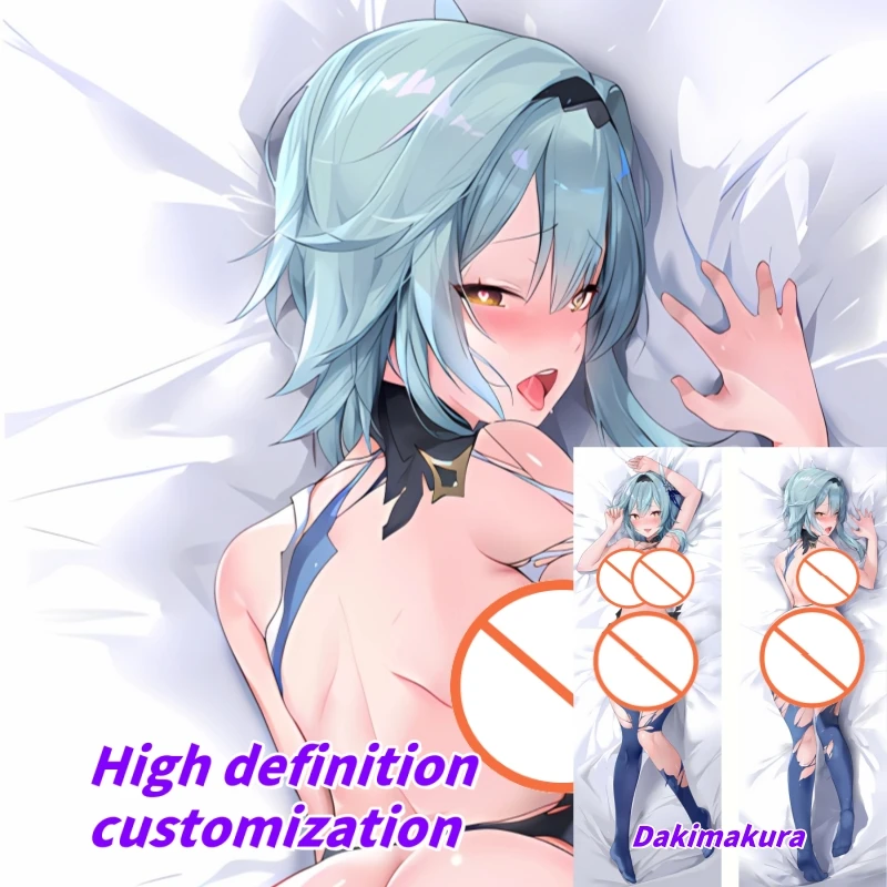 

Dakimakura Anime Pillow Case Genshin Impact Eula Lawrence Double-sided Print Of Life-size Body Pillowcase Gifts