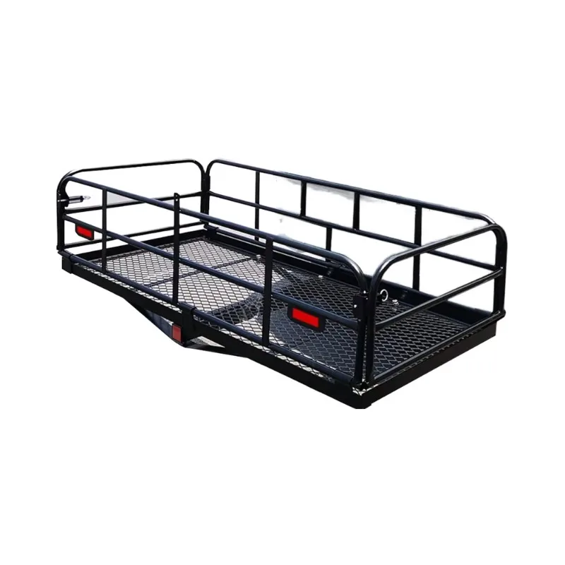 500 lbs Heavy Duty Mounting Device Cargo Bracket 60x24x 14 Folding Rear Luggage Basket 2 Receiver Material