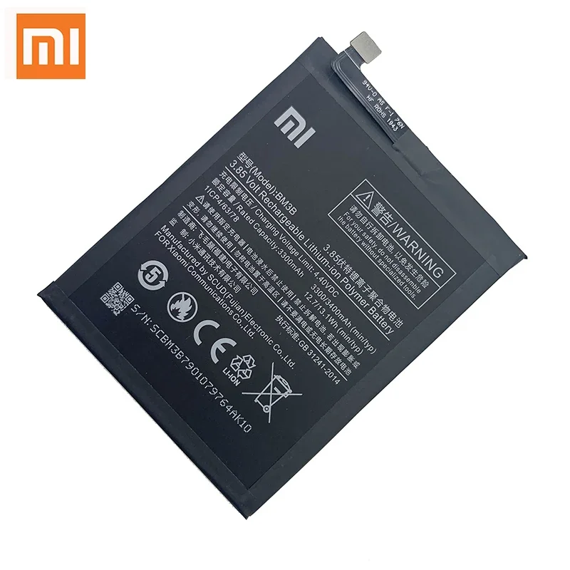 Original Xiao Mi Original Replacement Battery BM3B For Xiaomi MIX 2 2S MIX2 S 3400mAh High Capacity Phone Batteries Free Tools