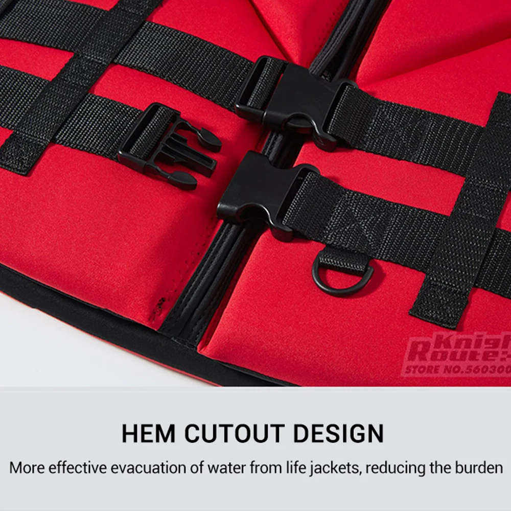 Life Jacket Adults Vest Surf Motorboats Ski Kayak Fishing Vest Wakeboard Raft Rescue Boat Drifting Life Safety Vest Swimming