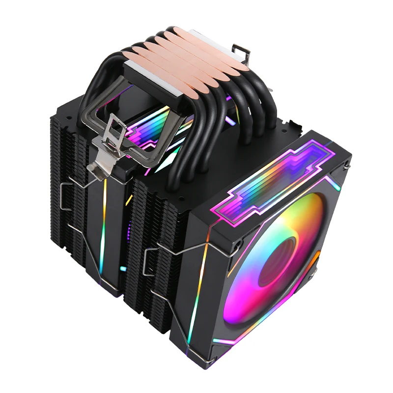 Black/White Knight Twin Towers 6 Heat Pipe Coolers CPU Fan 90MM 4pin/PWM Compatible LGA1700 1200 1851 115x 2011 AM4 AM5 X99 2066