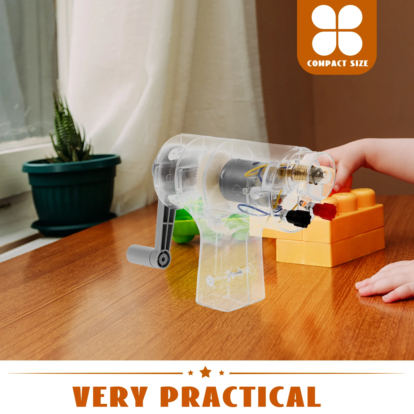 

Dynamo Hand Generator Primary School Stem Electrical Circuit Kids Plastic Classroom Crank Electricity