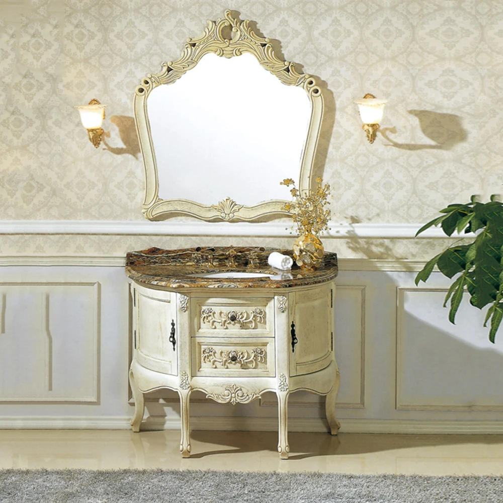 42 Inch Luxury Antique Corner Bathroom Vanity And Elegant For Your Space