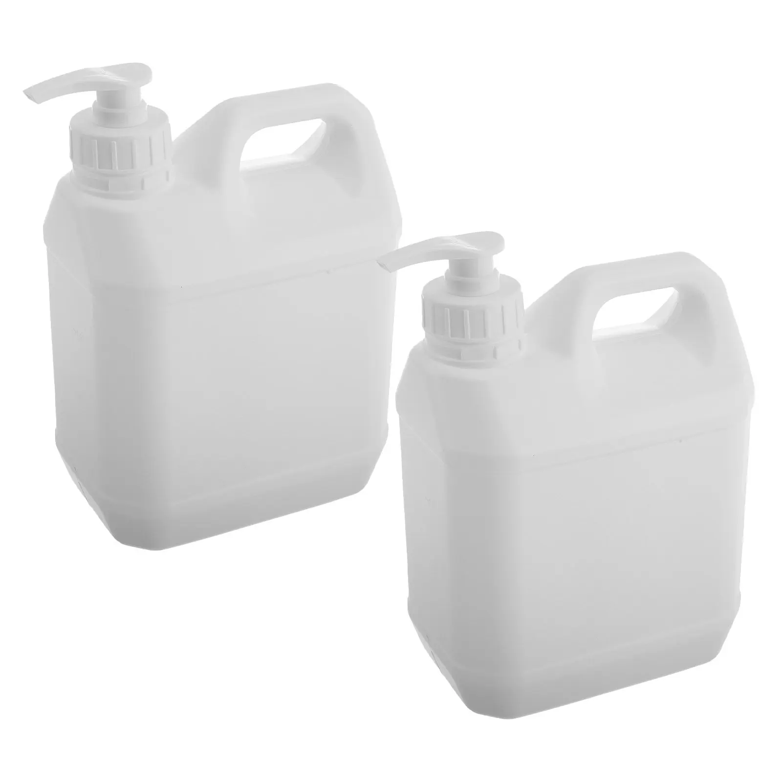 

2Pcs Pump Dispenser Container Refillable Plastic Liquid Jug Shower Gel Bottle Shampoo Conditioner Body Wash Storage