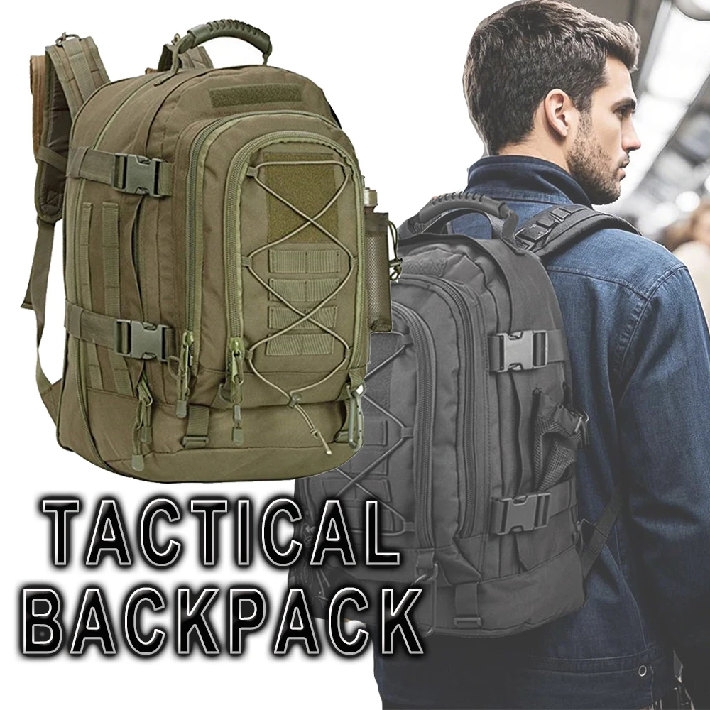 

Tactical Backpack Bag Pouch Molle Scalable Waterproof Assault Packet for Men for Hiking Camping Travel Hunting Rucksack Trekking