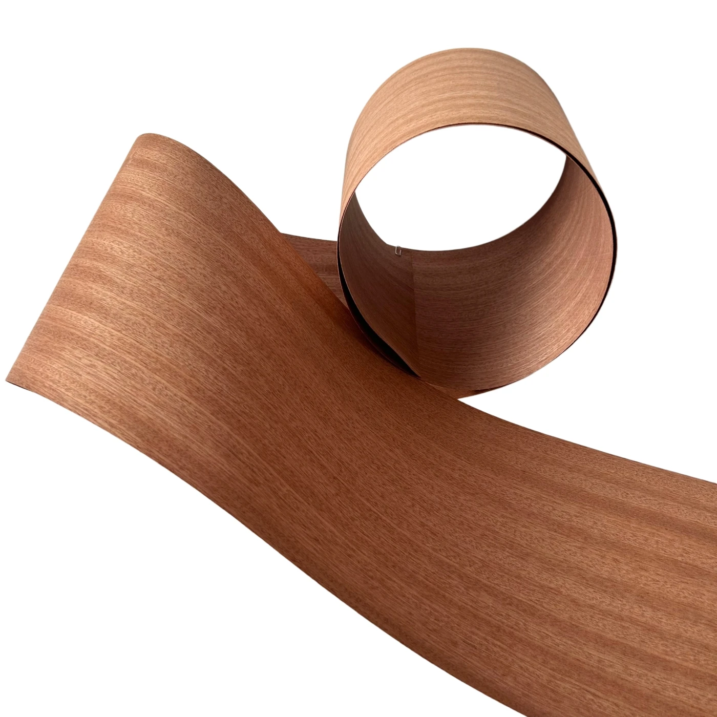 Natural African Sapele Veneer of 0.4mm Thickness, Sizes 20cmx250cm, Mahogany Timber Veneer Roll for Furniture Renovation and DIY image 2