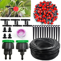 5-50M Garden Drip Irrigation Automatic Watering System Kit 1/4'' Nozzles for Bonsai Pot Plant Lawn Flower Vegetable Greenhouse