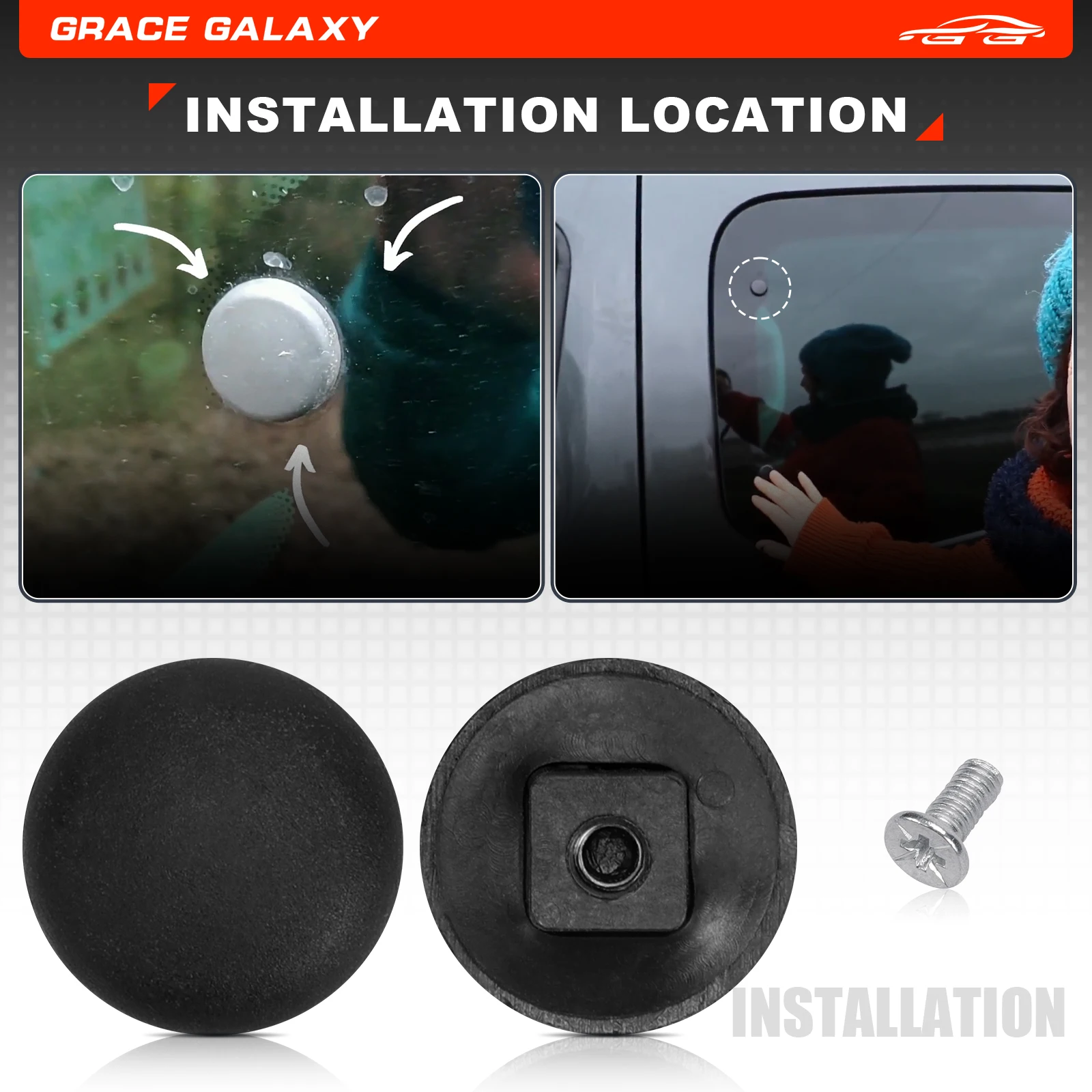 

3 Pcs Car Window Clip Screws Window Mounting Clips with Screws 857312 857379 for Citroen Synergie 1994-2002 Partner 1996-2022