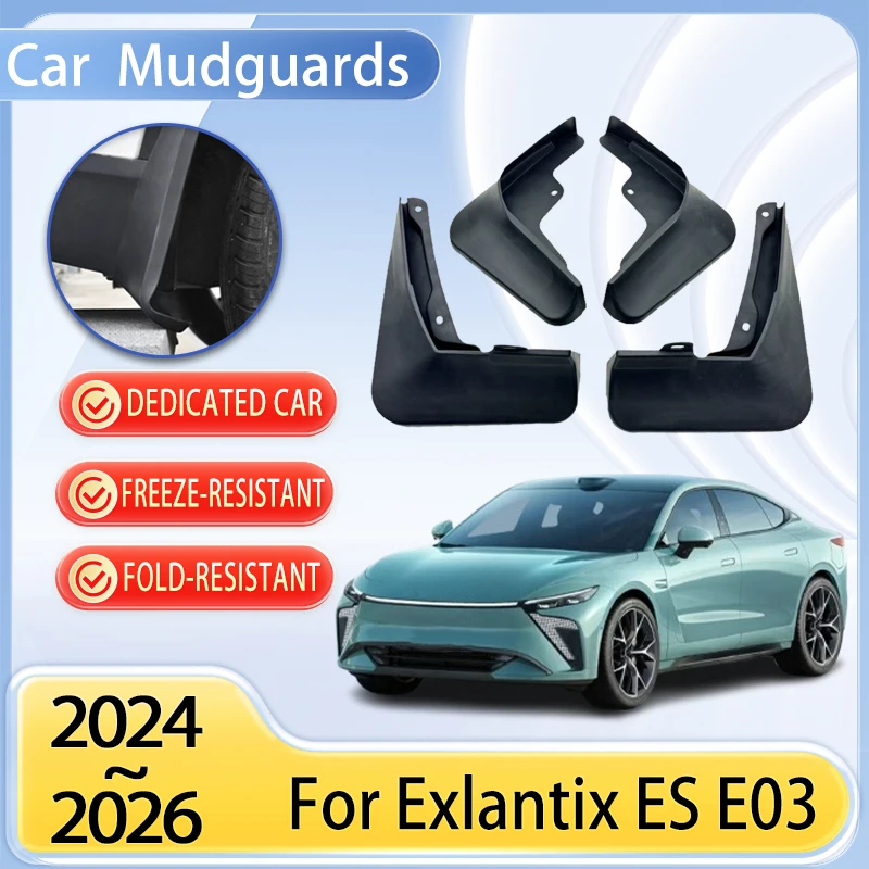 

Car Mudguard Part For Exlantix Sterra ES ES7 Accessories 2024~2026 Mudflap Tool Splash Fender Flare Cover Guard Auto Mud Protect