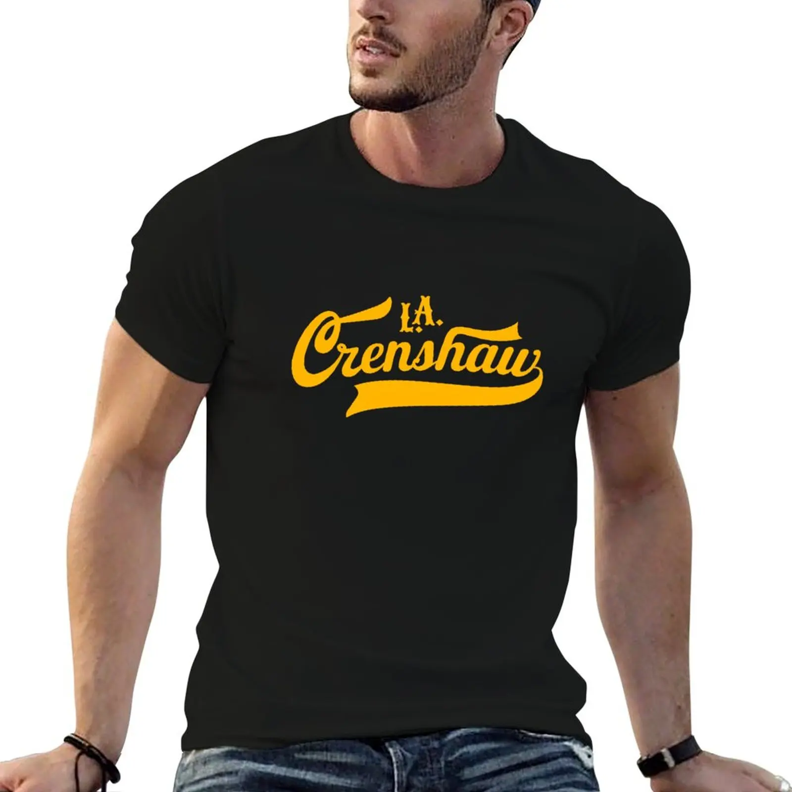 

Los Angeles Crenshaw - LA Crenshaw - LA Crenshaw logo T-Shirt man t shirts high quality luxury brand man t shirt cotton T-Shirt