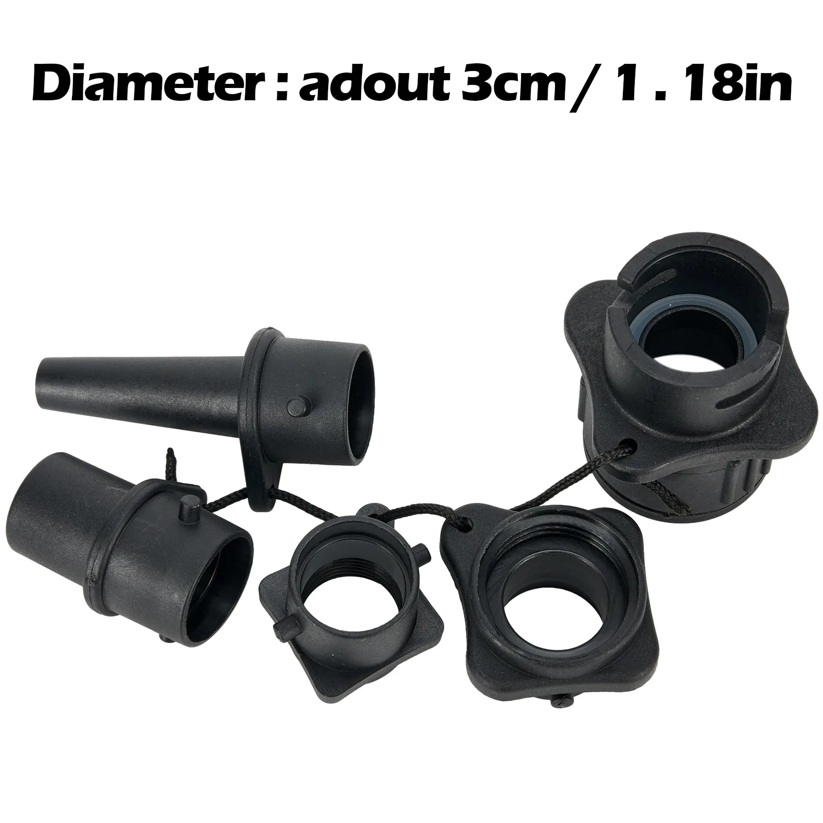 Part Nozzles S UP-Pump 4 Nozzle Adapter Fast Connection For Canoeing Hose Connector Lightweight Multi-function