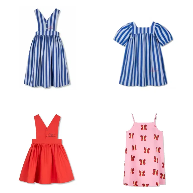 kids dress 2026 new summer wyn girls cute print fashion holiday princess dresses