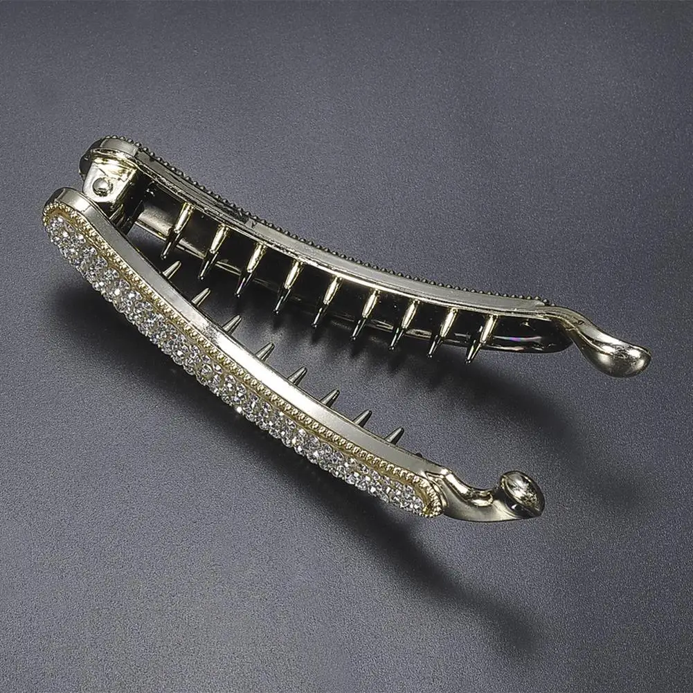 

Заколка-банан со стразами, заколка с кристаллами, заколка для хвоста, заколки для волос, зажим-банан, женские аксессуары для укладки волос