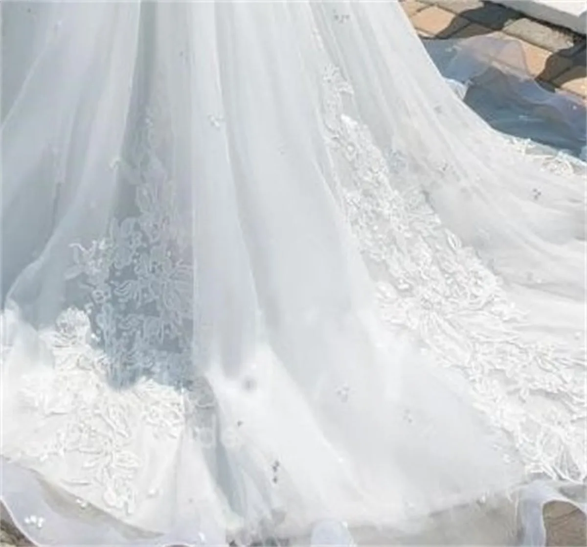 Vestido de tul blanco de manga larga para niña, apliques de flores para boda, longitud hasta el suelo, vestido de fiesta de cumpleaños eucarista para niño