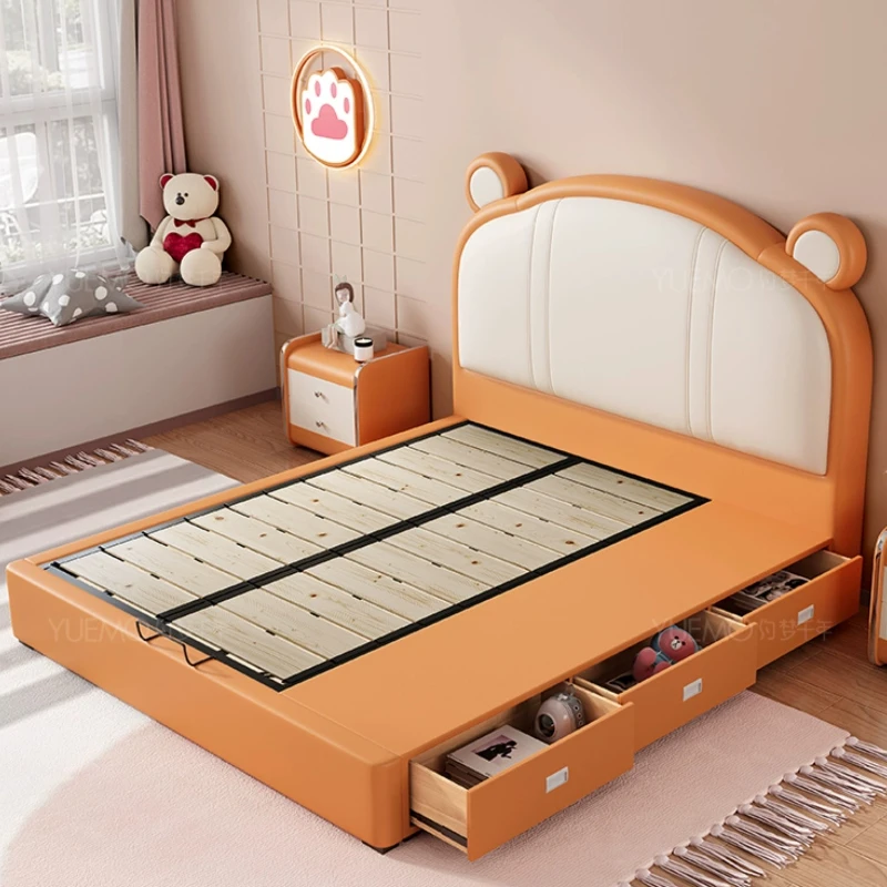 Animal Shape Childrens Bed Girls Modern Comferter Queen Bed Princess Loft Camas De Dormitorio Bedroom Set