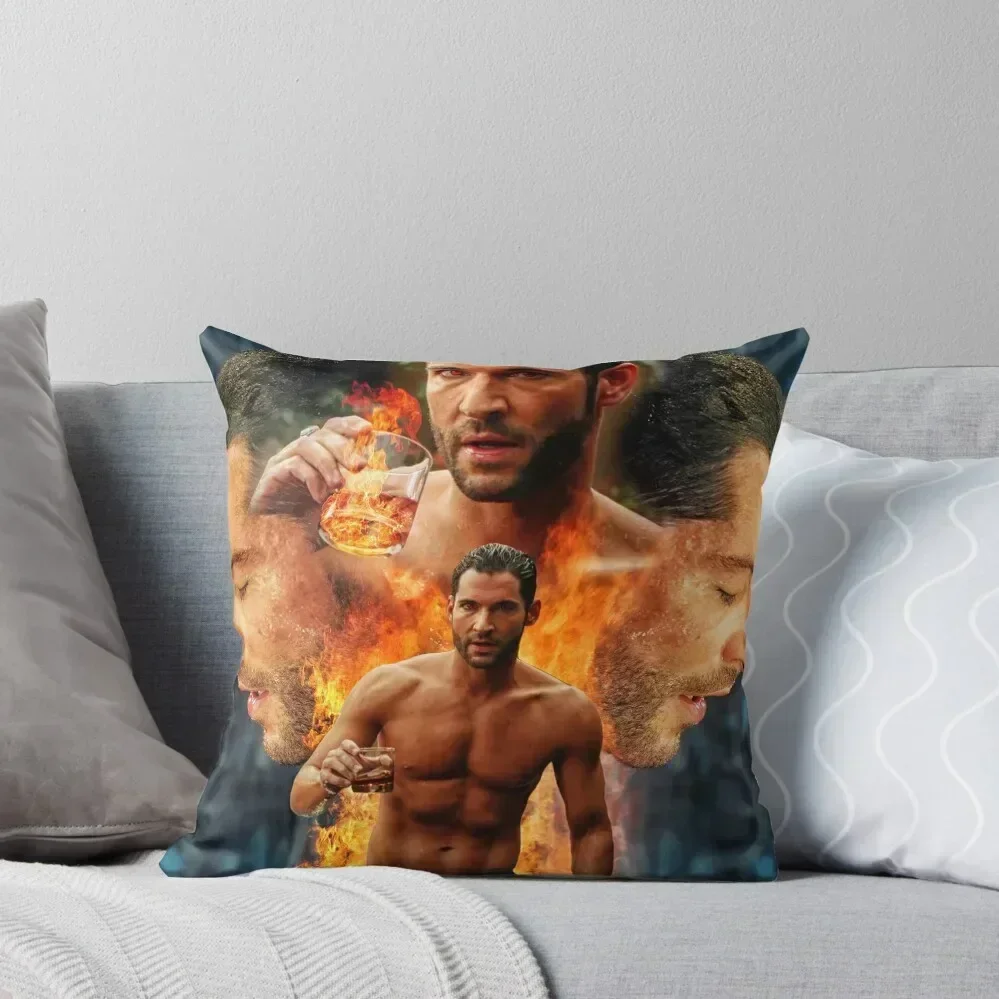 

Tom Ellis - Lucifer is Risen Throw Pillow Cushions Home Decor luxury covers sleeping pillows Covers For Sofas pillow
