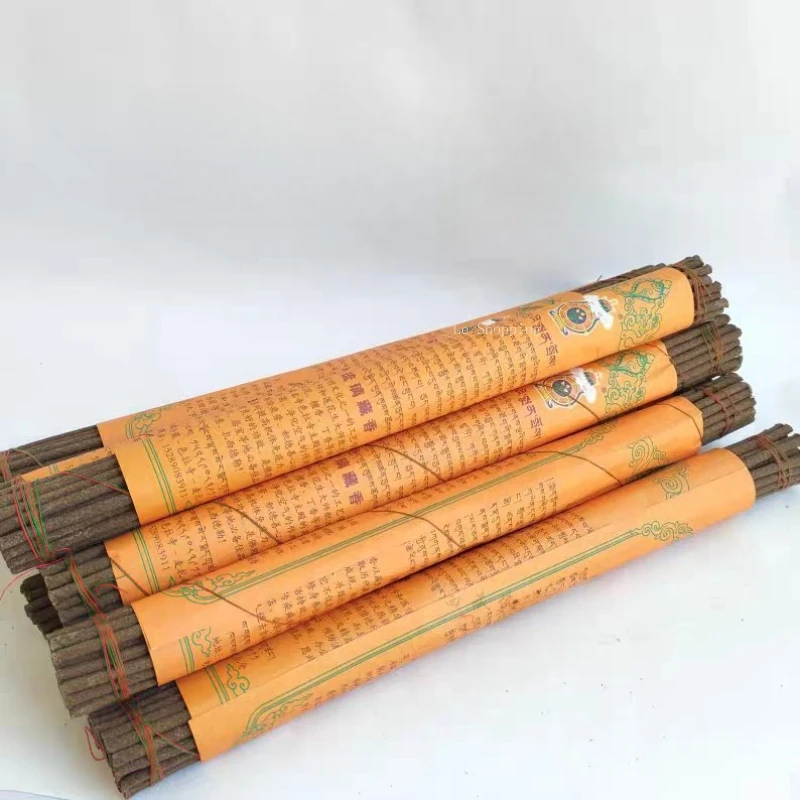 25 سنتيمتر Lhasa البخور التبتية اليدوية البخور الطبيعي العصي معبد عبادة بوذا المنزل داخلي تنقية الهواء جوس عصا