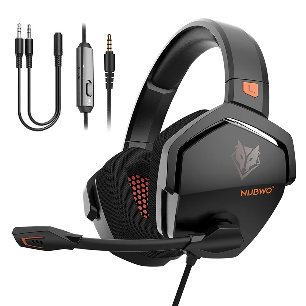 NUBWO N16 Over Ear Gaming Headset Noise Cancelling 3.5mm Wired Game Headphones with Microphone