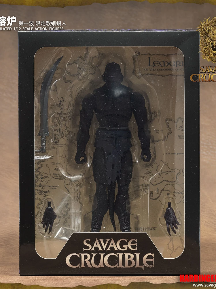 

Акция, распродажа, 1/12, теневой шифер, припой, роскошные скульптуры с тремя головами, белая ящерица, 6 дюймов, Harbinger Studio Savage, тигель, фигурка