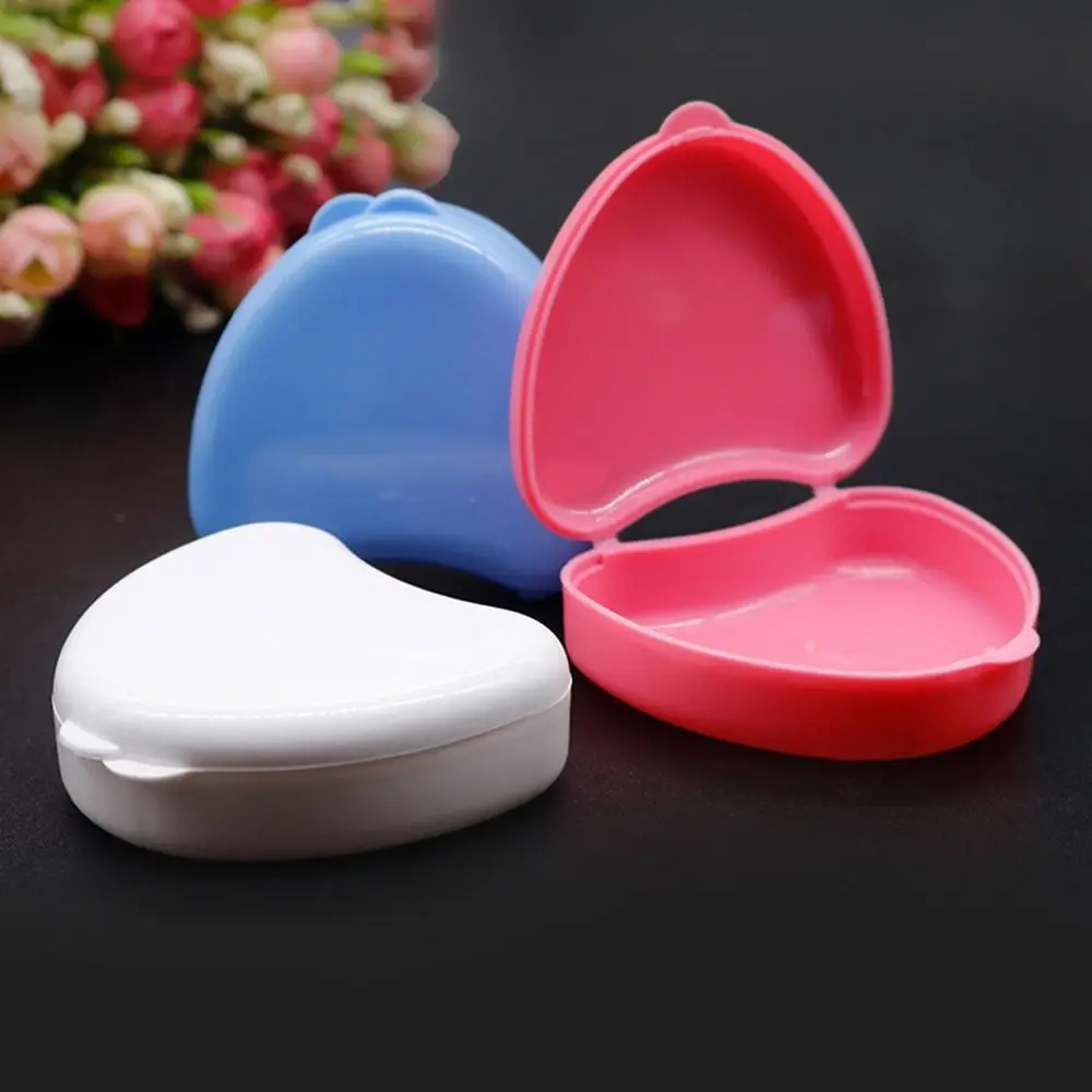 Bretelle protettive Custodia in plastica Custodia portatile per vassoio per protesi in più colori Custodia per protesi Anziani