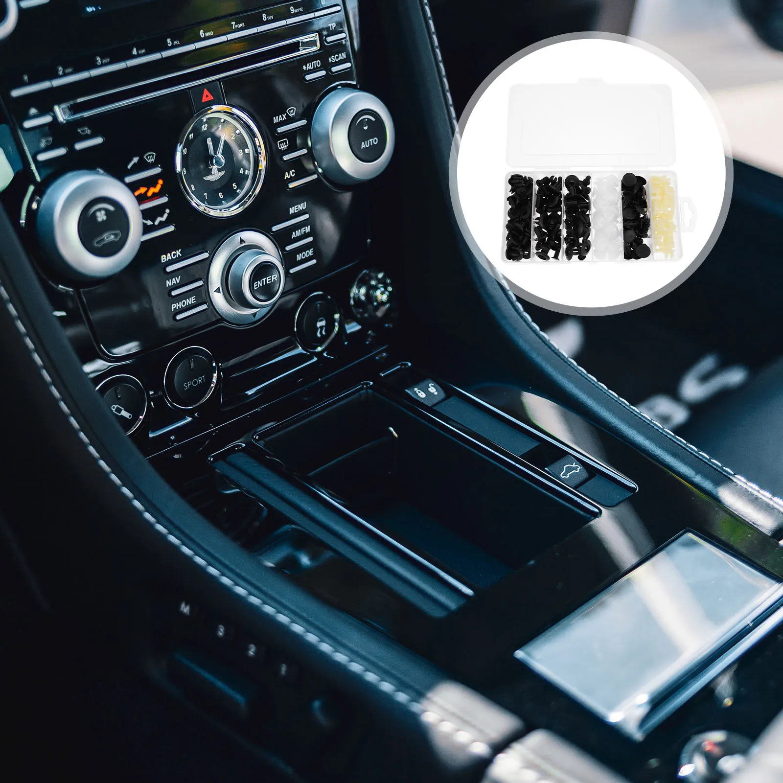 

150pcs Car Snap Set Universal Buckle ABS Plastic Auto Body Fasteners Door Trim Bumper Side Skirt Radiator Box