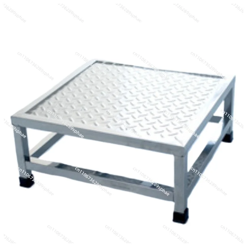 Height‑Boost Platform—For Workshop & Garage Use Stainless Steel Anti‑Slip Footrest Stool, Elevation Step Frame,