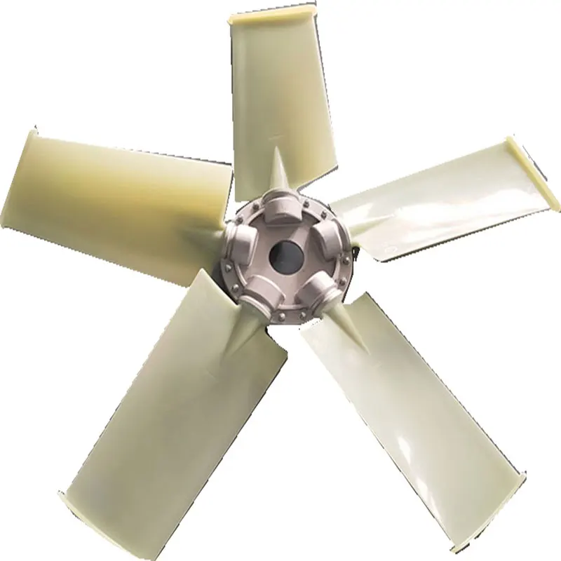 5 Wings Axial Fan Impeller Plastic Blades Nylon For Poultry Husbandry OEM Low Noise Adjustable Angle