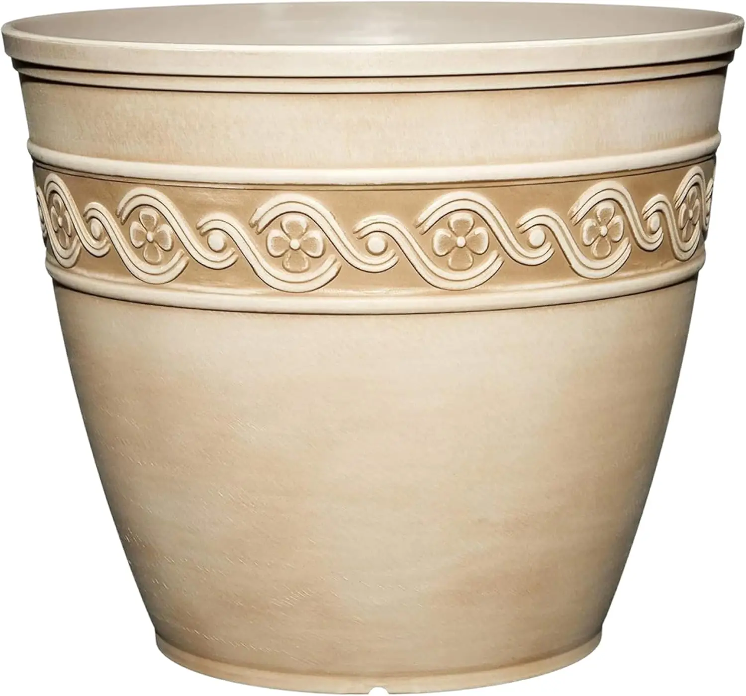 

Classic Resin Flower Pot Planter, Desert Tan, 8" - Durable & Lightweight