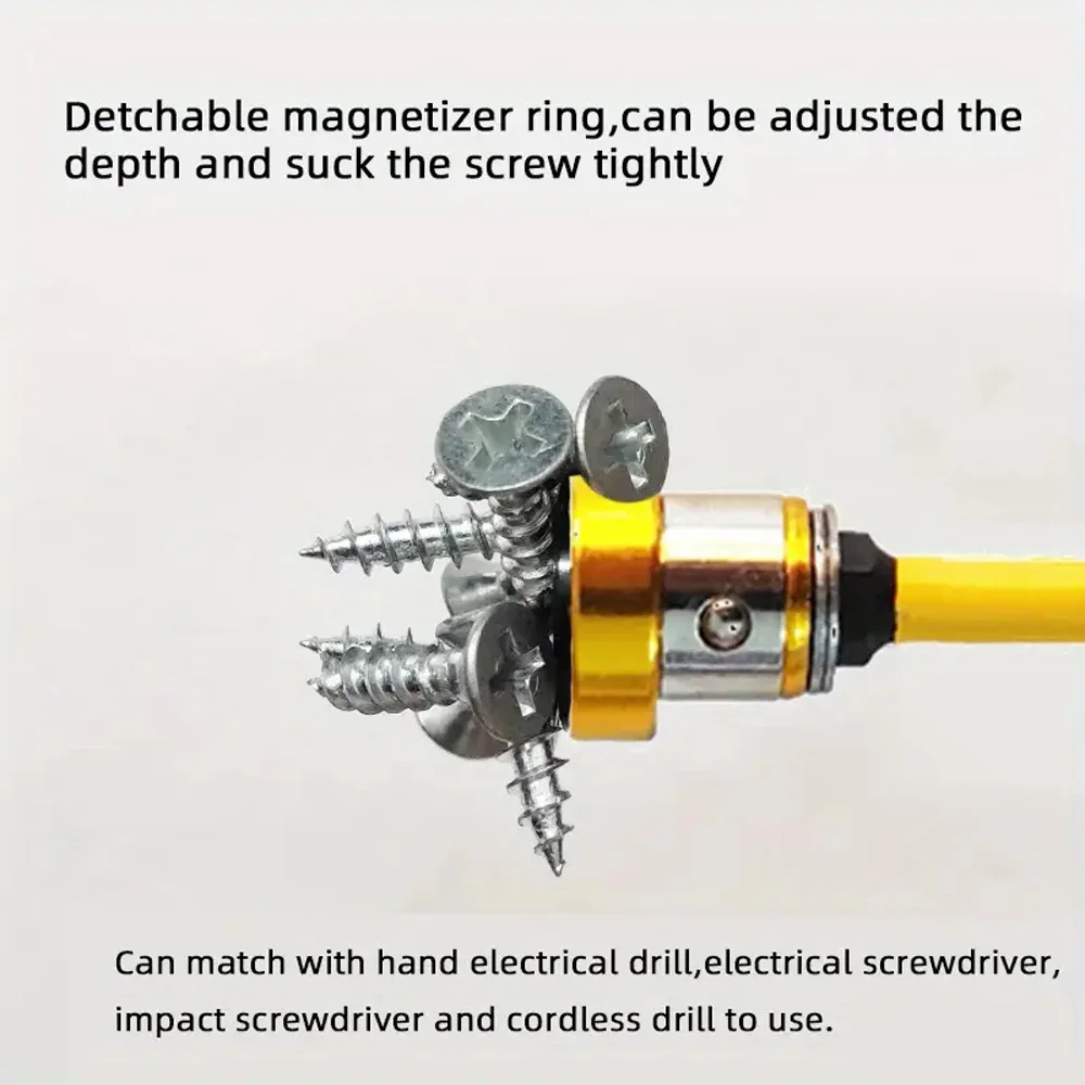 1/5pcs 50 มม.ตําแหน่งไขควง Bits S2 Drywall สกรูสําหรับ Plasterboard ยิปซั่ม Board Plasterboard สกรูค้นหาเครื่องมือ