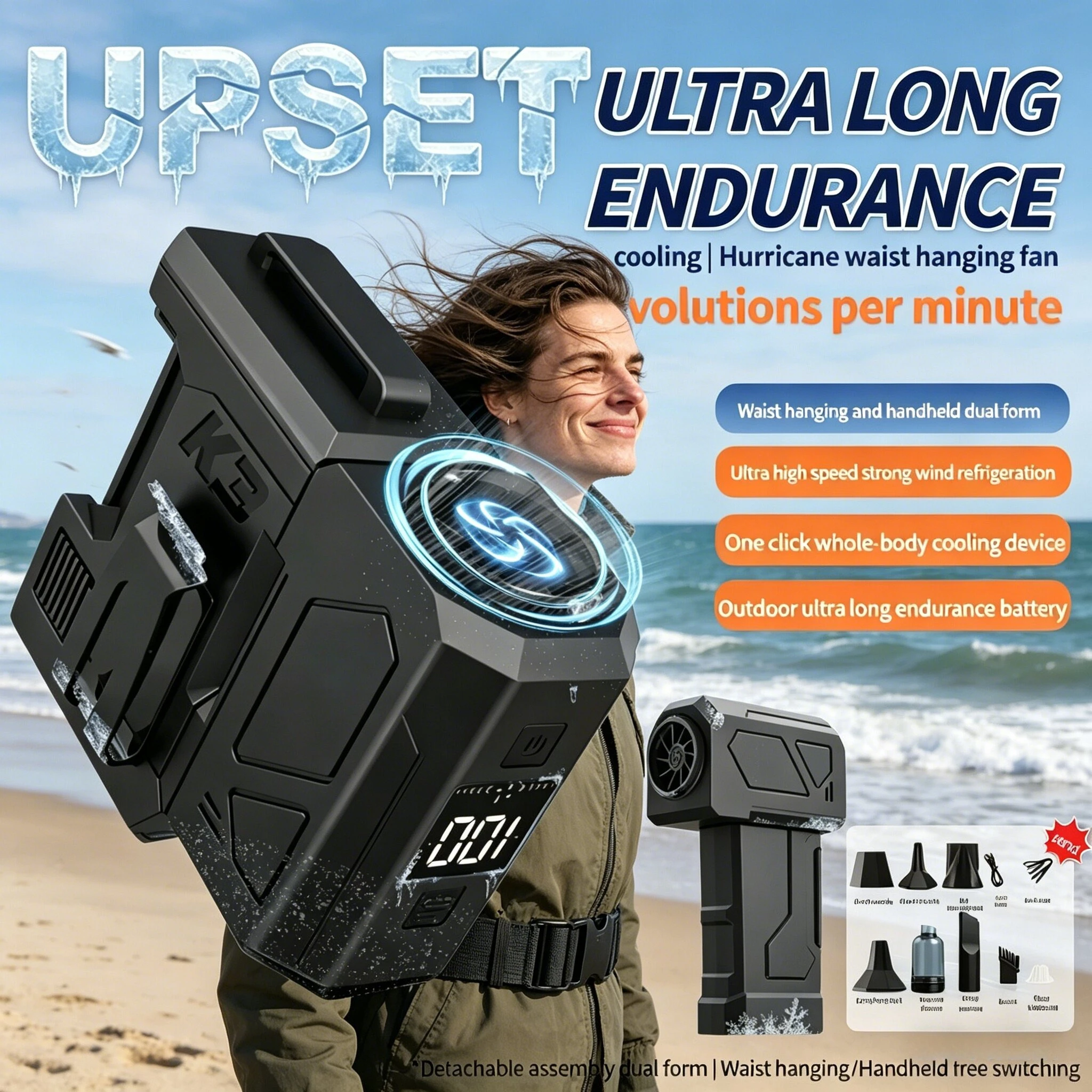 

New K3 Electric Air Vacuum Cleaner - Portable Keyboard Cleaner - Dust Remover - Hair Dryer for Vehicles