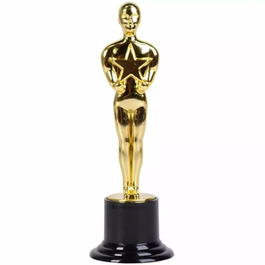 6 inch Plastic Gold Award Statue, One Per Order