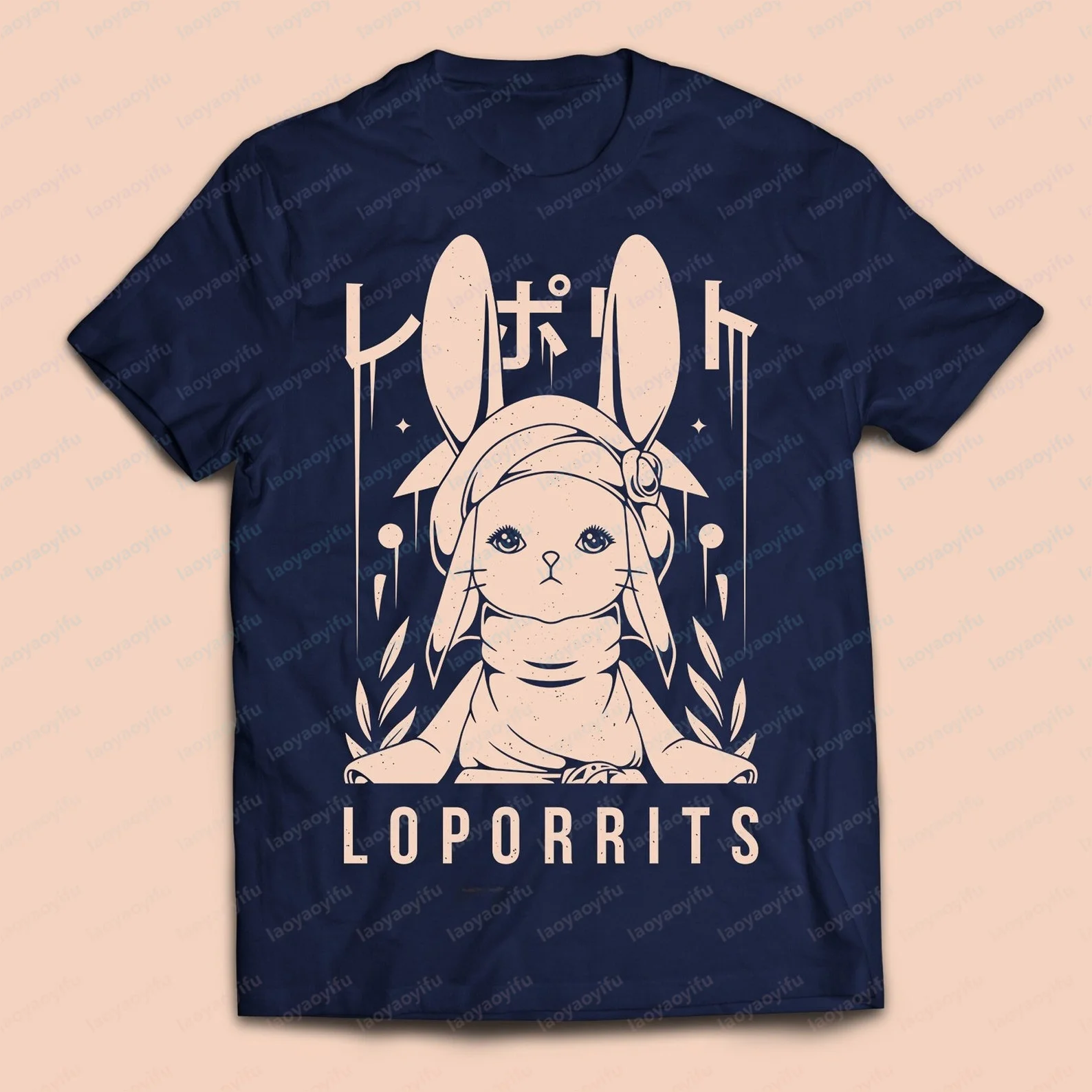 Final Fantasy XIV FF14 Loporrits T-shirt Video Games Lovers Cosplay Otaku TShirt Casual Fashion Summer Y2k ACG Man Women Tees