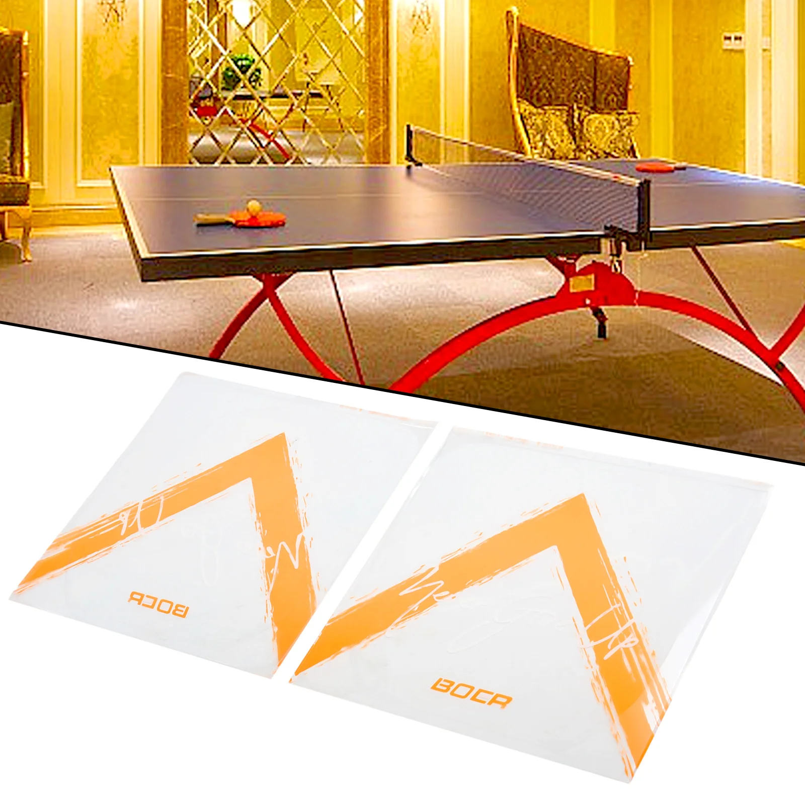 2pcs Racket Protective Film Dustproof Waterproof Oxidation/static Electricity Resistant Self-Sticky Table Tennis Protection Film