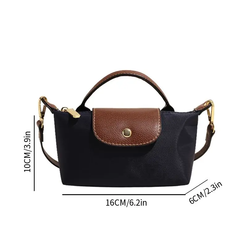 Mini Handbag, Women's Fashion Colorblock Zipper Shoulder  Bag, Casual Versatile Crossbody Bag for Daily Used