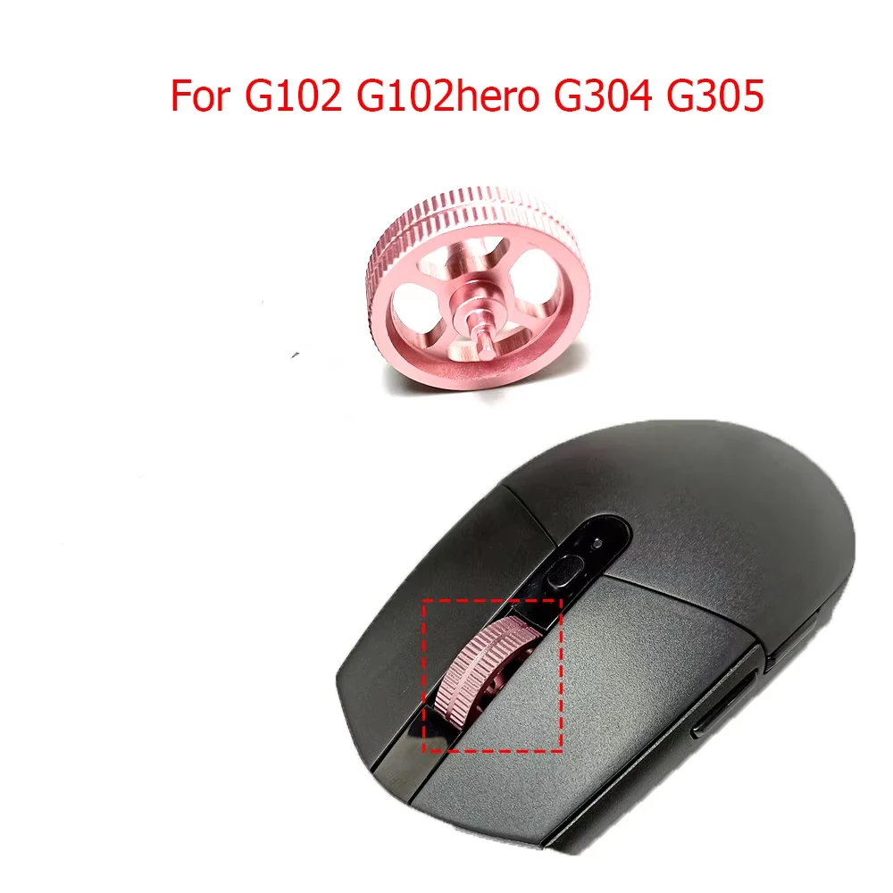 

Stable- Metal Mouse Roller Replacement Mouse Pulley Scroll Wheel for Logitech G102 G102hero G304 G305 Mouse Repair Parts Black