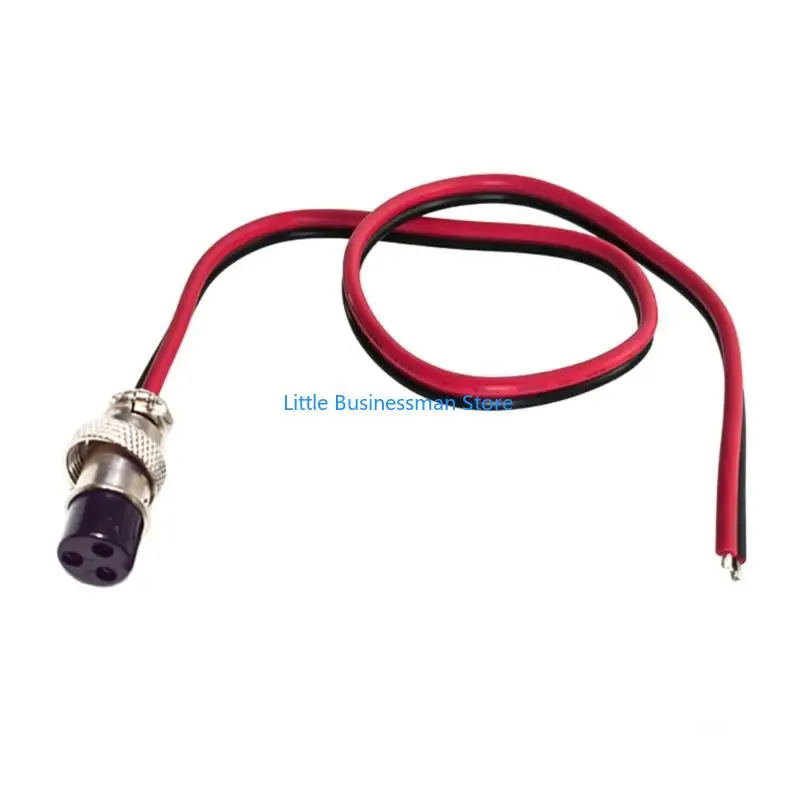 Industrial GX16 Female Cable, 14AWG Wire with Thread Lock Housing for Device Wiring, Repair Work, and Power Tasks M76A
