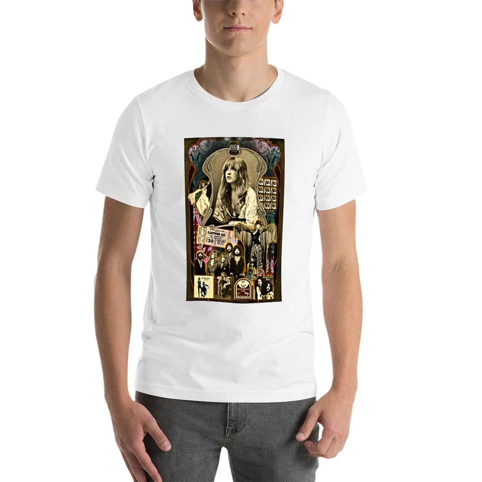 ركوب مع عشاق الموسيقى في الستينيات غطاء فليتوودماك تي شيرت أنيمي التي شيرت تي شيرت #4