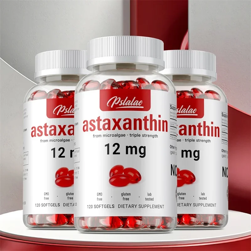 

Астаксантин 12 мг - с Omega-3, EPA и DHA, способствует обмену веществ и функцию мозга, для здоровья глаз, суставов, кожи и сердец