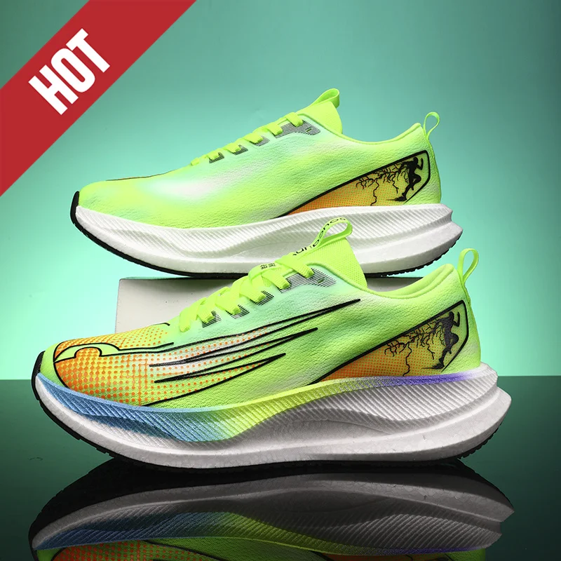 Profession Fitness Running Shoes CarbonBoard Marathon Men Sports Tenis Lightweight Womens Comfortable Athletic Antiskid Sneakers