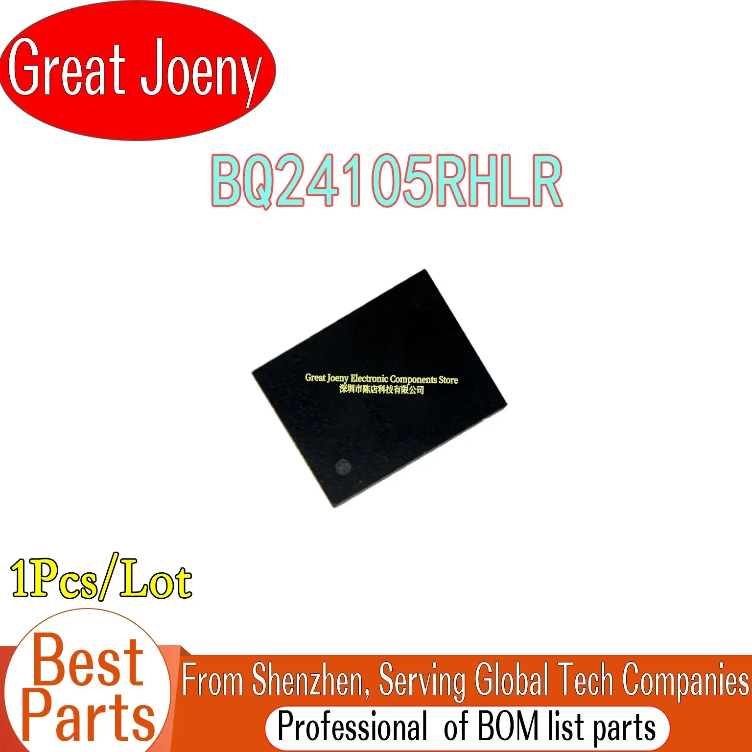100% New Original BQ24105R BQ24105RHLR CIF IC Chipset VQFN-20 Bulk Best Price Plastic Casing