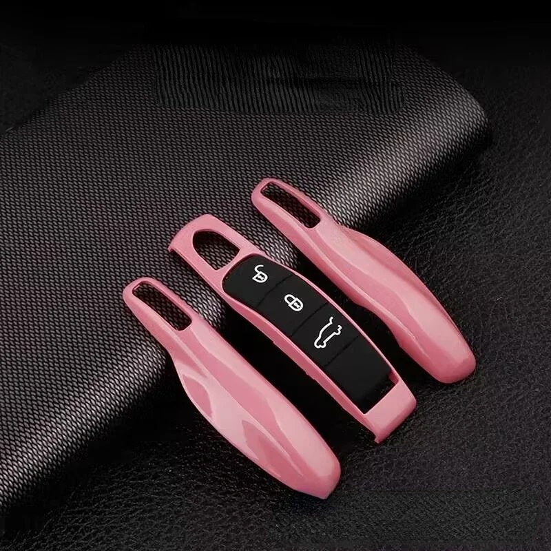 Car Smart Remote Key Case Fob Covers Set Shell for Porsche Panamera Spyder Carrera Macan Boxster Cayman Cayenne 911 970 981 991