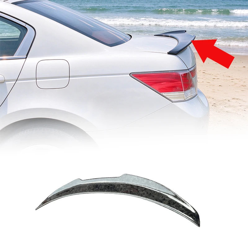 For Honda Accord 8th Gen 2008-2013 Roof Spoiler Tail Wing ABS Auto Exterior Body Kit Tuning Modified Parts