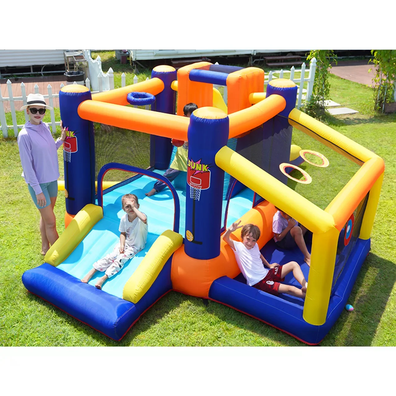 Factory Cheap Price Nice Garden Play Ground Games Bounce Castle Jumping House Inflatable Castle for Kids