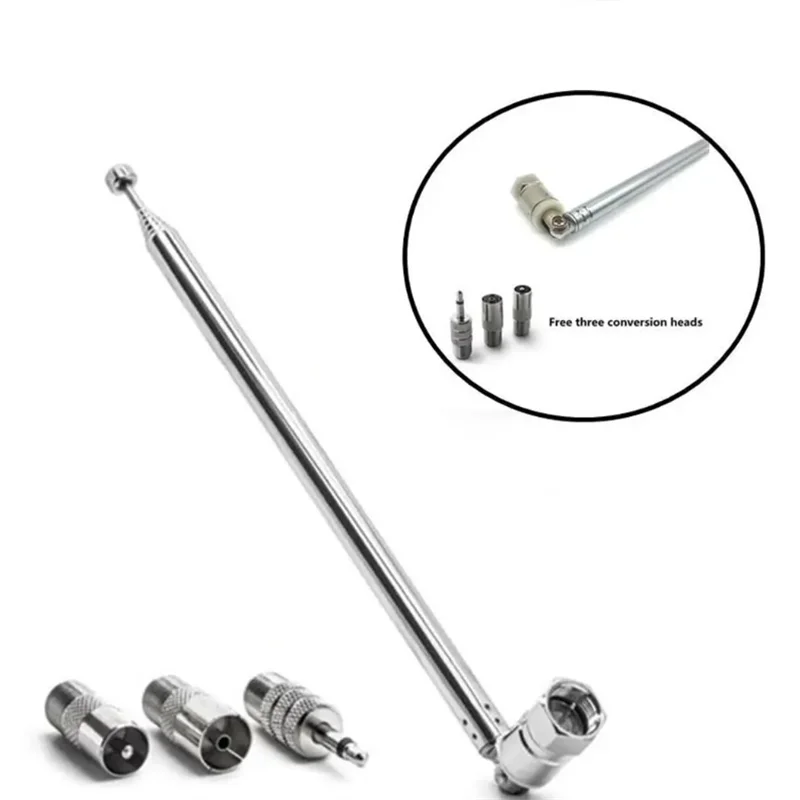 伸縮式 DAB FM ラジオ空中アダプタ HiFi AV レシーバーミニシステム空中アンテナ長 F オスコネクタラジオアクセサリー