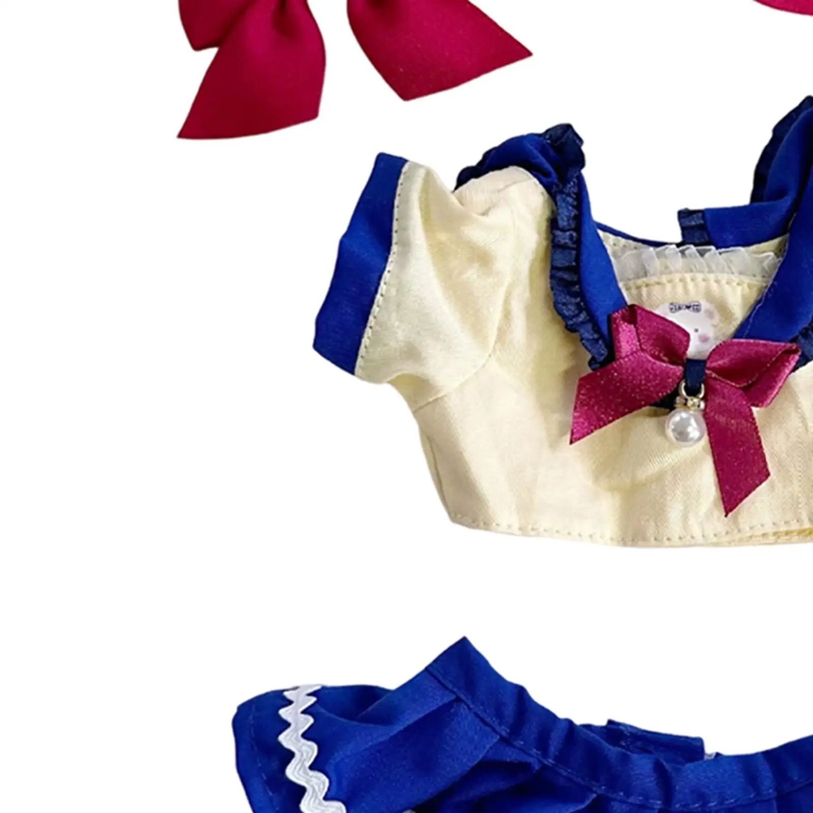 인형 옷 정장 인형 스커트 세트 헤어 액세서리 머리 장식으로 사랑스러운 사진 소품 의상 20 cm 인형 용 인형 의류