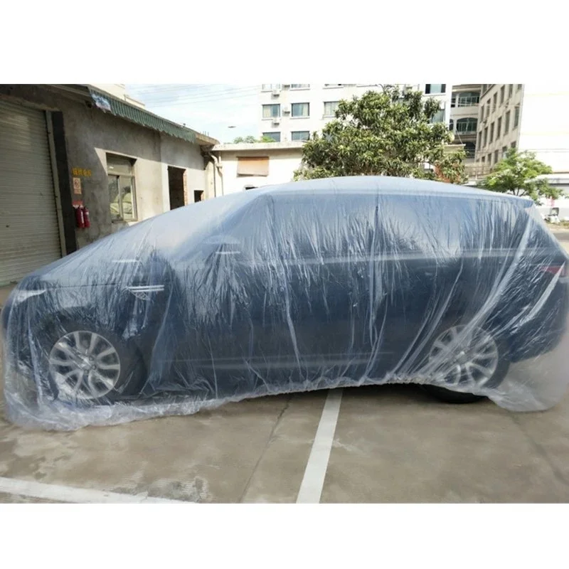 

Universal Disposable Transparent Car Cover PEVA Dustproof Scratch-Free Auto Indoor Protector Vehicle Exterior Guard